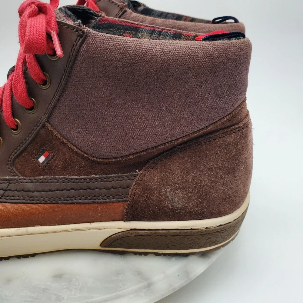 Tommy Hilfiger Dominy 2 Mens Size 10 Duck‎ Boots Leather Winter Snow Rain Shoes